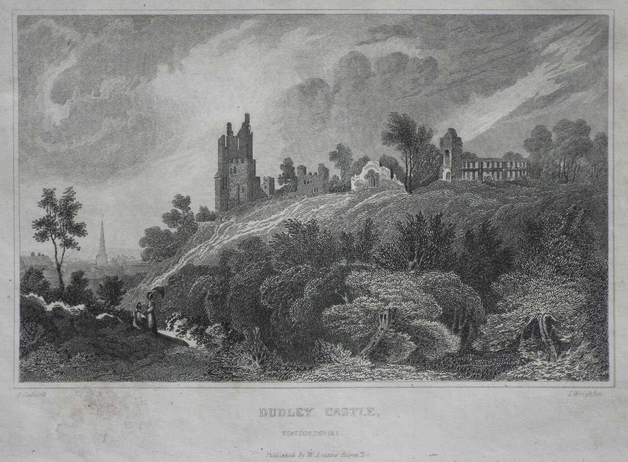 Print - Dudley Castle, Staffordshire. - Wrighton
